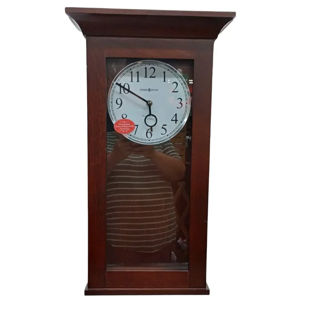 Howard Miller Braxton Wall Clock Brown Westminster Chime & Hour Strike